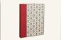 Preview: gemustertes Tagebuch,Hardcover,Leinenrücken rot